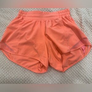 lululemon athletica Hotty Hot Orange Athletic Shorts